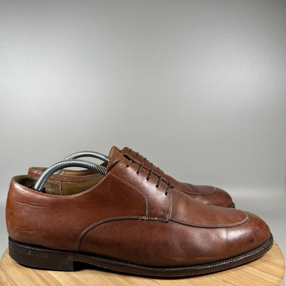 Mens Cole Haan City Split Toe Oxford Brown Leather Lace Up 06026 Size 11.5 D